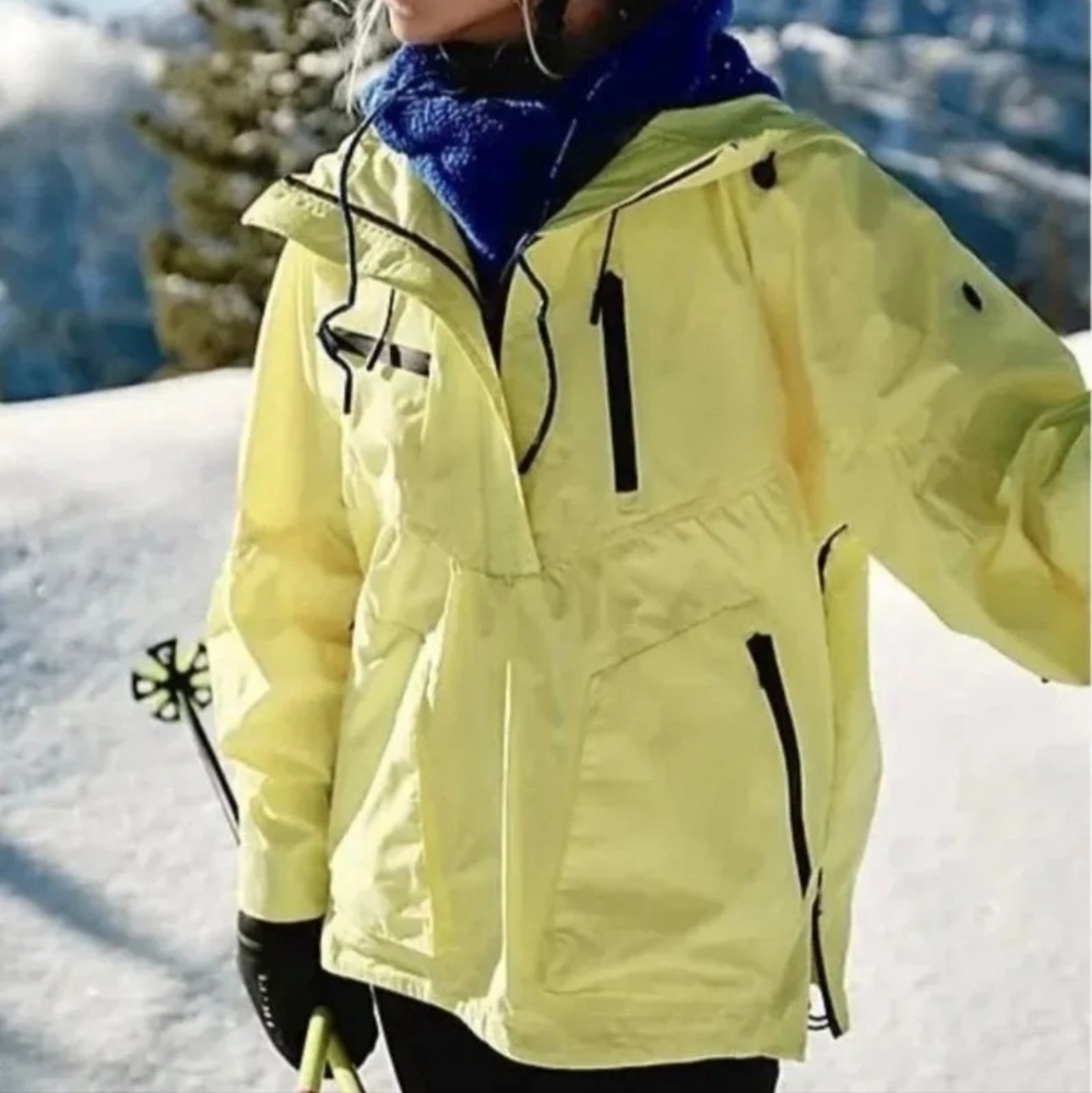 Free People Bright Yellow Ski Jacket